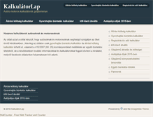 Tablet Screenshot of kalkulatorlap.com